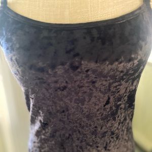 Black velvet dress